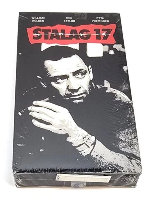 Stalag 17 VHS 1991 William Holden Watermarked Sensormatic Brand New Sealed Foto 1 de 4