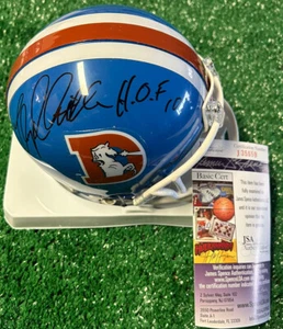 FLOYD LITTLE Signed / Autographed “HOF ‘10” Denver Broncos Throwback Mini Helmet - Picture 1 of 4