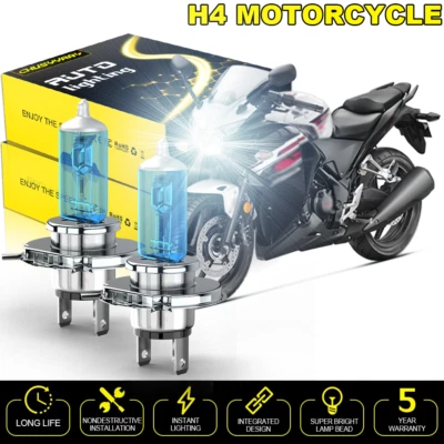 Faros halógenos 5000K blancos para Yamaha YZF600R 1997-2007 H4 Foto 1 de 4