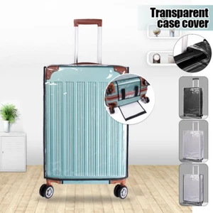 Klar PVC Wasserdicht Staub Regen Reisegepäck Trolley 18-30 Zoll Kofferabdeckung - Bild 1 von 19