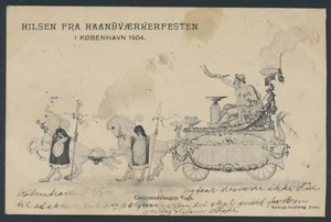 DENMARK. Hilsen fra Haandværkerfesten i København 1904 (PC390) - Picture 1 of 2
