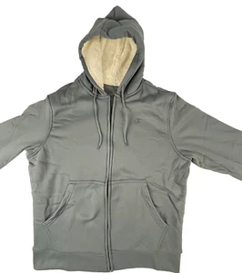 Men's Champion Sherpa Wicking Lined Zipper Hoodie Gray XLarge Double-Dry - Picture 1 of 11