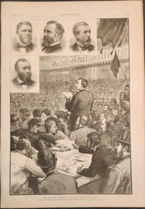 Tweddle Hal Albany New York Democratic Convention Harper's Weekly 1881 - Picture 1 of 1