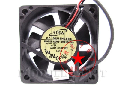 New ADDA AD0612MS-D70GL 6015 12V 0.11A 6cm chassis cooling fan - Image 1 of 2
