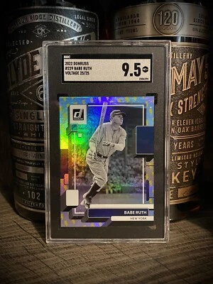 George Herman Babe Ruth SGC 9.5 SUJETALIBROS SSP 25/25 2022 Donruss Voltage  Foto 1 de 3
