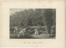 Antique Print of the Terrace of Haddon Hall