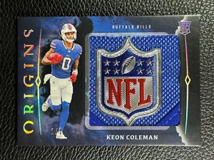 250 2024 Panini Origins Jumbo Keon Coleman 1/1 NFL SHield Logo Patch RC Rookie - Picture 1 of 2