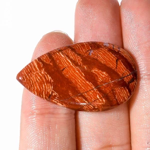 36 Carat AAA Natural Snakeskin Jasper Pear Shape Cabochon Cut Loose Gemstone - Picture 1 of 4