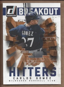 2014 Donruss Breakout Hitters #16 Carlos Gomez Insert - Picture 1 of 1