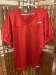 Nike Men's XL Practice Football Jersey Red - Picture 1 of 8