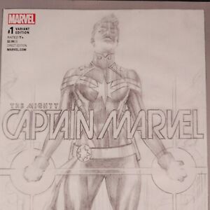 Mighty Captain Marvel 1 Alex Ross One Per Store Sketch Variant Marvel Comics