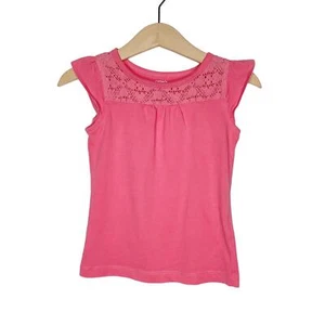 Camiseta Carter’s Rosa Detalle Encaje Manga Gorra Niñas Talla 2T - Imagen 1 de 5