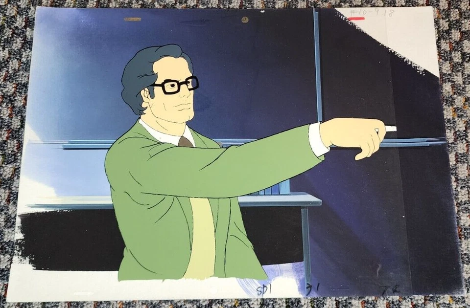 PRODUCCIÓN SUPERFRIENDS ANIMACIÓN CEL OF MARTIN STEIN AKA FIRESTORM ON PROD BG Foto 1 de 1