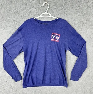 Jadelynn Brooke shirt womens medium blue red white TX is so Fetch! long sleeve - Picture 1 of 12
