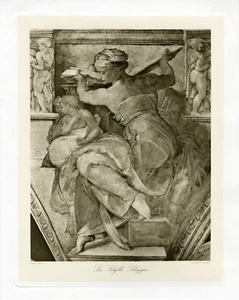 "MICHEL ANGE : La Sibylle Libyque" Phototypie originale BRAUN CLEMENT & Cie 1890 - Picture 1 of 1