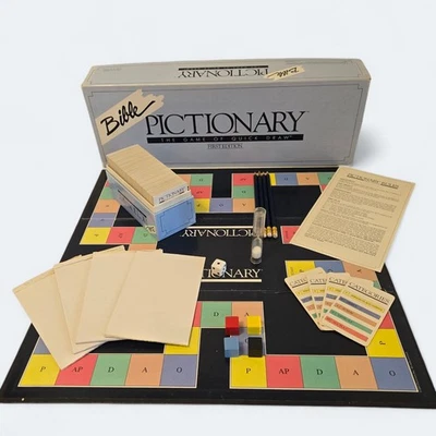 Bible Pictionary Game Vintage 1987 First Edition Quick Draw Age 10+ **COMPLETE** - Image 1 of 4