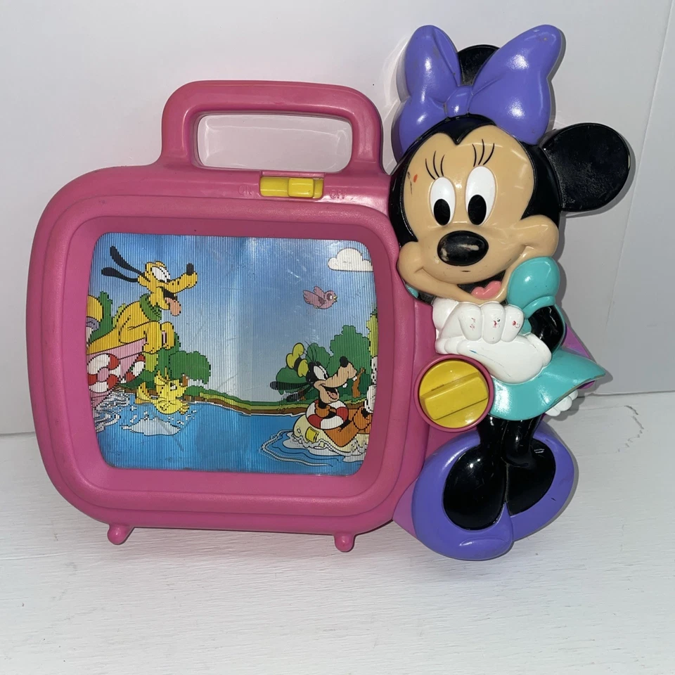Винтажный музыкальный телевизор Disney Minnie Mouse работает - Изображение 1 из 4