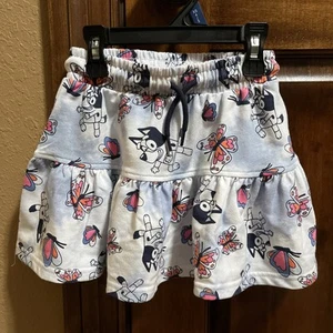 Bluey Skirt With Bluey & Butterflies White Alyssum Girl's Size XS (4/5) NWT - Picture 1 of 5