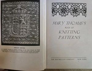 Mary Thomas's Book Of Knitting Patterns Macmillan Hardcover Buch Vintage 1945 - Bild 1 von 14