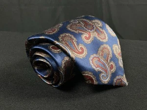 Men's Ketch Classic Paisley Light Blue and Red Necktie Tie Polyester - Picture 1 of 7