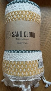 SAND CLOUD Broadway Stripe (Sunflower Color) Beach Towel 37 x 67 BRAND NEW - Picture 1 of 4