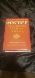 1984 Webster's New Riverside University Wörterbuch Hardcover Schutzumschlag - Bild 1 von 7