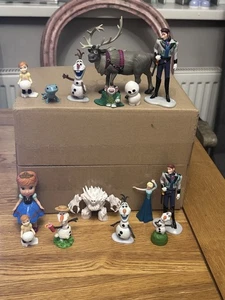 Figuras Frozen Disney - Elsa Anna Olaf Sven Kristoff Salamandra Pabble Troll + - Imagen 1 de 10