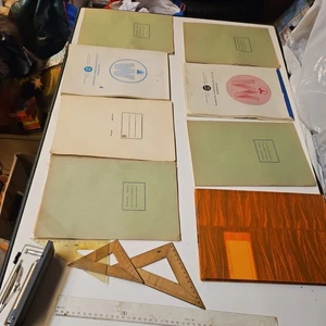 DDR Ostalgie Konvolut  Schreibwaren 13 tlg Vintage Hefte,Zirkel, Lineal... - Bild 1 von 17