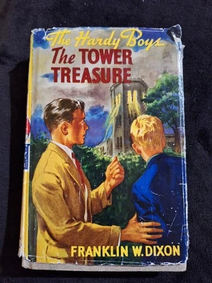 Vtg. Hardy Boys~THE TOWER TREASURE~#1~Dust Jacket~Hard Copy~Franklin W.Dixon~See - Image 1 of 4
