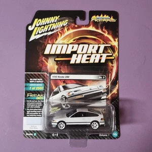 1:64 JOHNNY LIGHTNING IMPORT HEAT 1990 HONDA CRX R1 #5 VERSION B White G6 - Picture 1 of 2