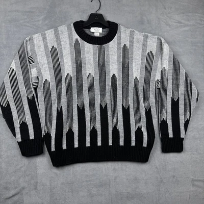 The Men's Store At Sears Vintage Striped Acrylic Sweater X-Large - Image 1 of 4