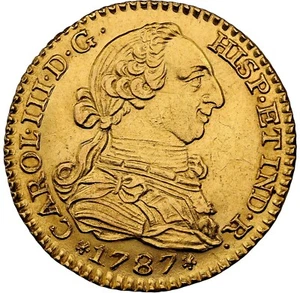 Spain - 1787M DV - Carlos III - Escudo - NGC MS61 - STUNNING BEAUTY - Picture 1 of 4
