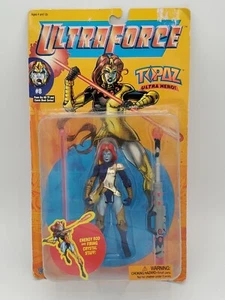 Modellino Ultraforce Topaz Ultra Hero con Energy Rod & Staff 1995 ToyBiz 5" - Foto 1 di 3
