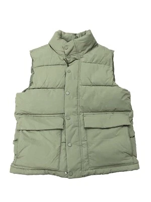 Gap Puffer Vest Mens Size XS Green With Pockets Zip Snap Front Primaloft Pure - Image 1 of 4