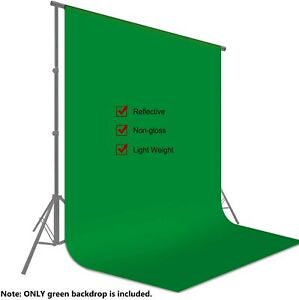 Grüner Musselin Hintergrund Bildschirm für Foto-Video-Studio Ibalulu Green Screen Fotografie Hintergrund 3 x 2 m mit 4 Hintergrund-Stoffclips 