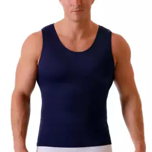 Insta Slim -Made in USA- Medium Compression Activewear Mens Tank-Top Undershirt - Picture 1 of 14
