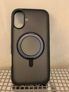 NWOB! LAUT Crystal Matter Midnight Case do iPhone 16 Plus Magspin Flip Stand - Zdjęcie 1 z 10