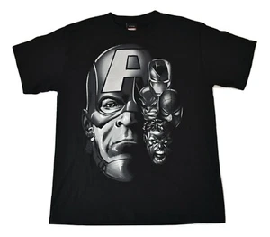 Marvel Boys Youth Captain America and Avengers Black Shirt New Large - Picture 1 of 6