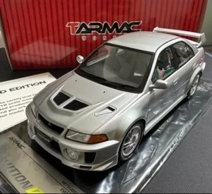 *SUPER RARE* Tarmac Works 1/18 Mitsubishi Lancer Evolution Evo V GSR 1998 Silver - Picture 1 of 7