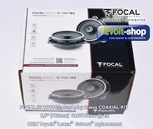 IC TOY165 Focal Toyota/Lexus/Subaru plug&play 6,5''(165mm) 2-way coaxial kit - Picture 1 of 9