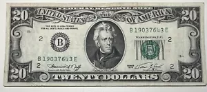 1974 $20 Twenty Dollar Bill Federal Reserve Note New York, NY Vntage Currency - Picture 1 of 6