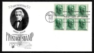 USA, SCOTT # 1209, ARTCRAFT FDC COVER OF 1963 PRESIDENT ANDREW JACKSON - Picture 1 of 1