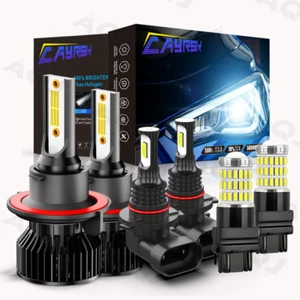For Hummer H3 2006-2010 6x LED Headlight Fog Light and Turn Signal Light Bulbs - Picture 1 of 24