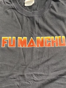 Fu Manchu Band Basic Logo Black Cotton T Shirt All Size S-5XL - Picture 1 of 3