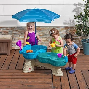 Water Table Kiddie Pool Sandbox Toddler Beach Toys Backyard Daycare Activity Set - Picture 1 of 3