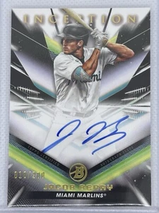 2023 Bowman Inception Jacob Berry Prospect Auto /200 SP Marlins - Picture 1 of 2