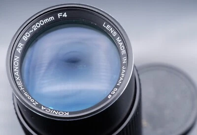 KONICA Zoom Hexanon AR 80-200mm F4 Hecho en Japón Aceite Sobre Hoja Apertura Lenta Foto 1 de 4