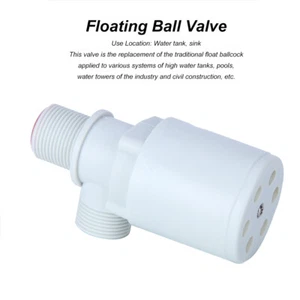 Plastic Floating Ball Valve For Water Tanks Towers Pools WYD - Picture 1 of 18