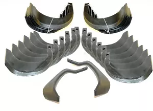 Set 34 Messer Fräsmesser Bodenfräse für Kubota Iseki Yanmar Shibaura Mitsubishi - Bild 1 von 5