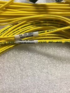 CORNING CABLE SMF-28 LC-LC DUPLEX FIBER OPTIC PATCH CABLE, 30'